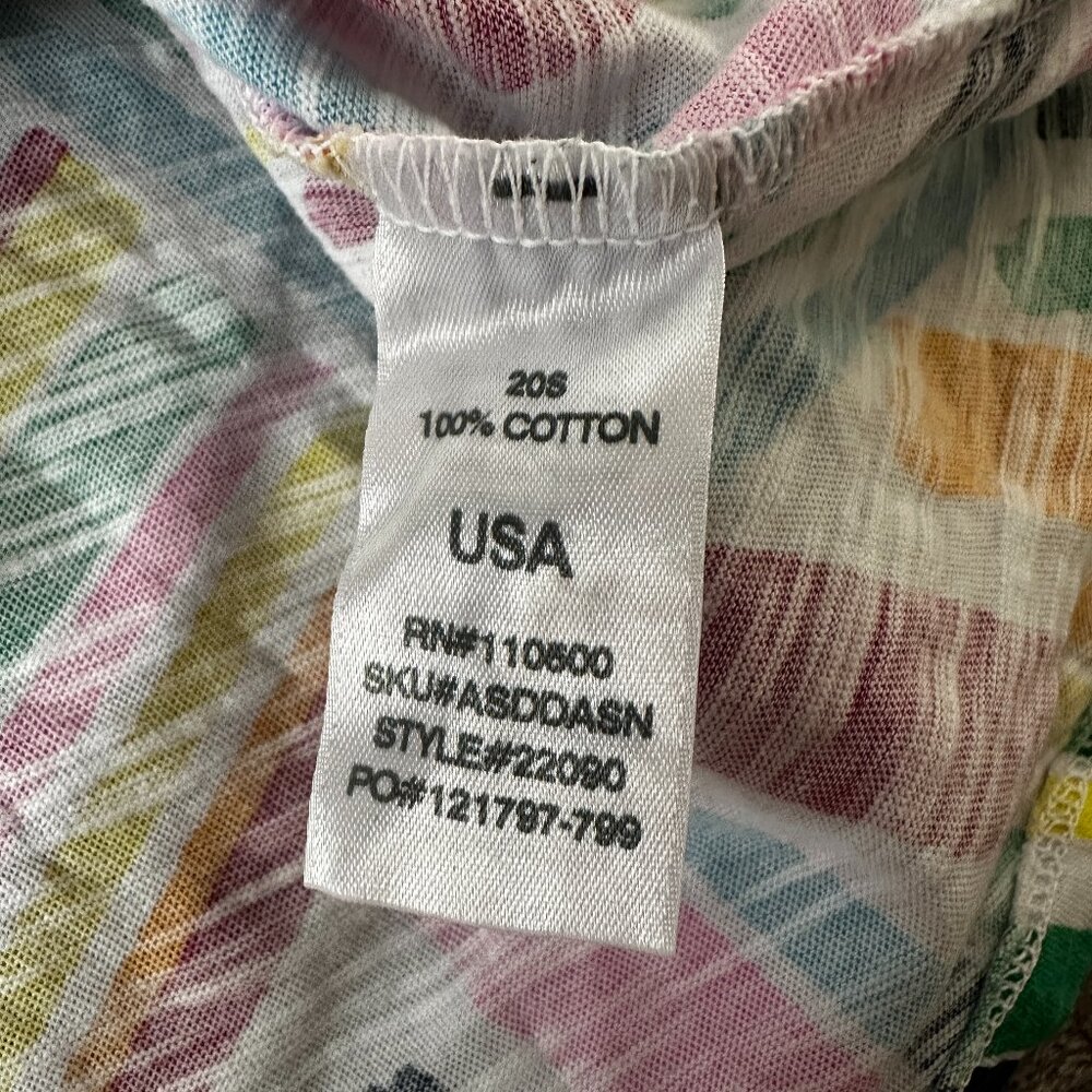 Fresh Produce Dalia Colorful 100% Cotton Dress Women's MEDIUM Shift - Picture 5 of 6